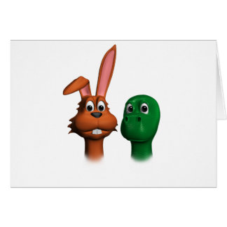Hare och Tortoise01 Hälsningskort