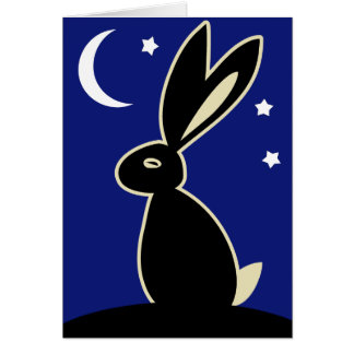 Hare på skymningen hälsningskort