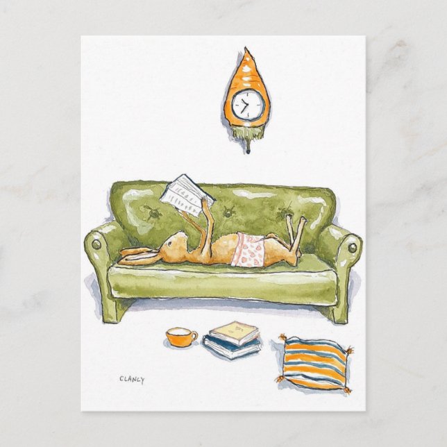 Hare på vykortet för soffa vykort (Framsida)