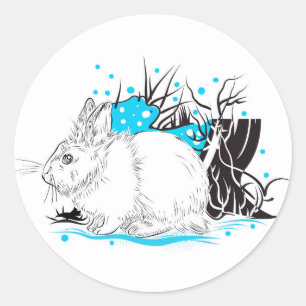 Hare Runt Klistermärke