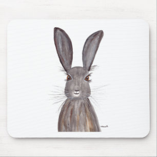 Hare vattenfärgskanin art musmatta