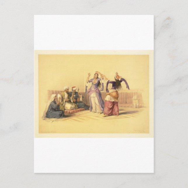 Harem Dancing Girls Cairo Vykort (Framsida)