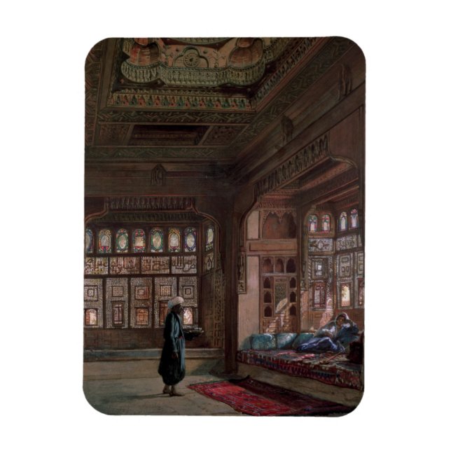 Harem of Sheikh Sadat, Kairo, 1870 Magnet (Vertikal)