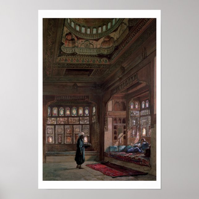 Harem of Sheikh Sadat, Kairo, 1870 Poster (Framsidan)