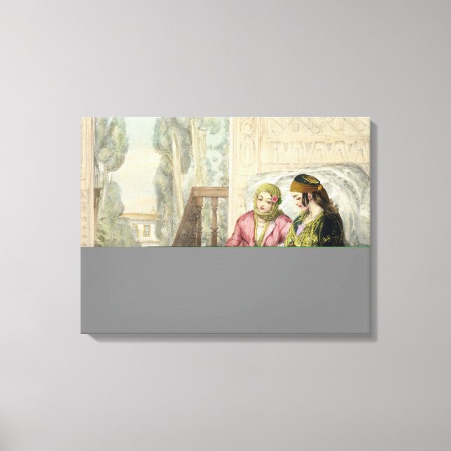 Harem, tallrik 1 från "Illustrations of Constant Canvastryck (Framsida)