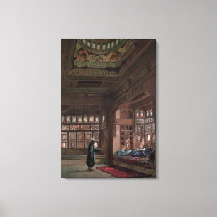 Haremen av Sheikh Sadat, Cairo, 1870 Canvastryck