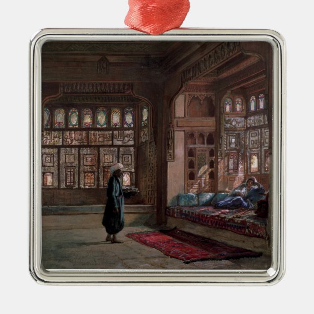 Haremen av Sheikh Sadat, Cairo, 1870 Julgransprydnad Metall (Framsidan)