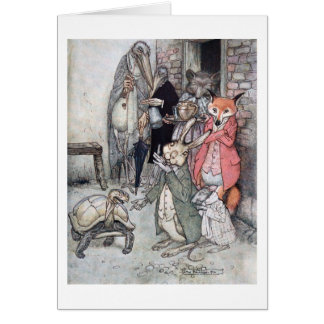 Harena och sköldpaddan hälsningskort