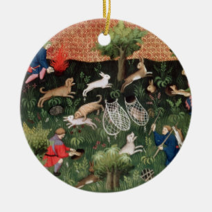 Hares för jakt fol.92 för Ms Fr 616, från livren Julgransprydnad Keramik