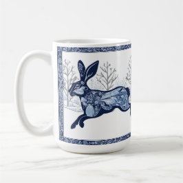 Hares Winter's Whimsical Wandering Kaffemugg