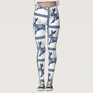 Hares Winter's Whimsical Wandering Leggings