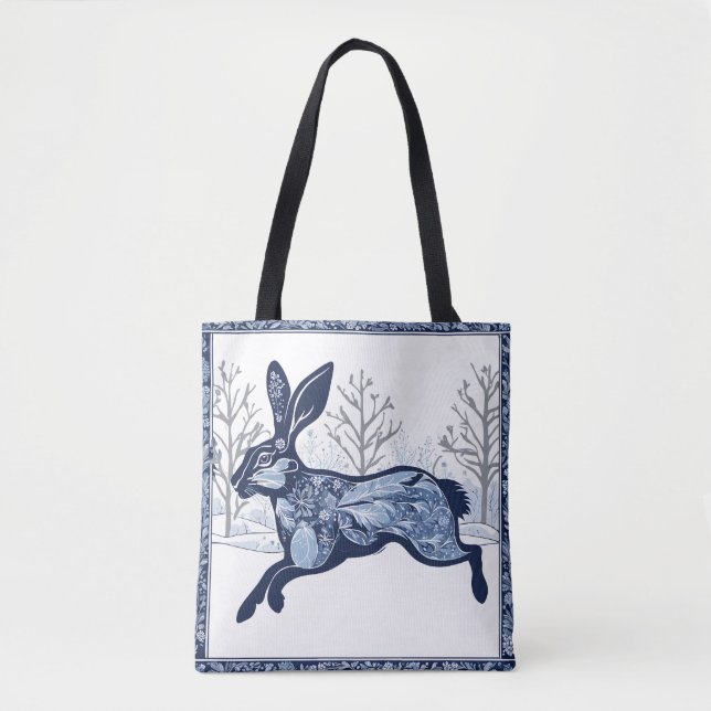 Hares Winter's Whimsical Wandering Tygkasse (Framsida)