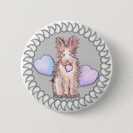 Harey Rabbit Heart pin knapp