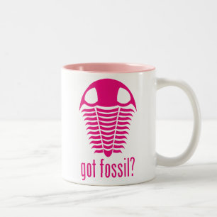 HARFOSSIL? Rosa Trilobite Två-Tonad Mugg