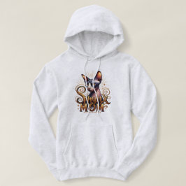 Hårfri Sphynx Katt Mamma Hoodie T Shirt