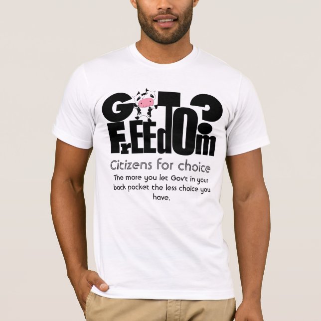 HarFrihet - Medborgare för val Tee Shirt (Framsida)