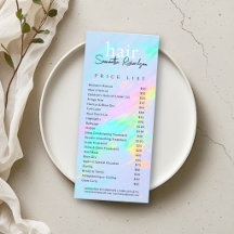 Hårfrisering Naglar Smink Holo Pastell Färglista