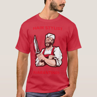 Hårfrisör Halloween-kostume Bloody B T Shirt