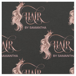 hårfrisör hårstylist hårsax rosegold tyg