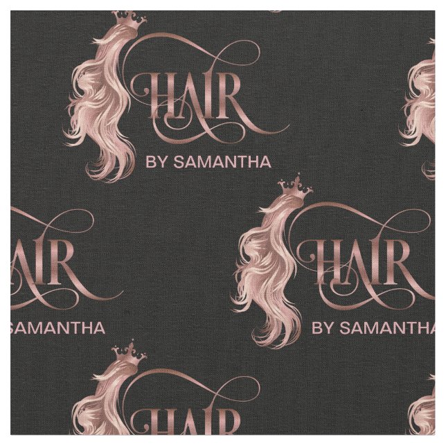 hårfrisör hårstylist hårsax rosegold tyg (Närbild)