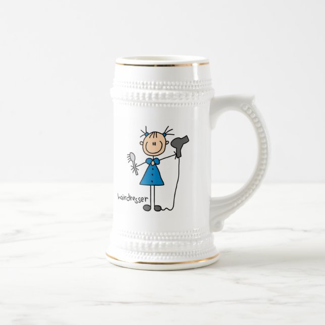 Hårfrisör Stickfigur Sejdel (Höger)