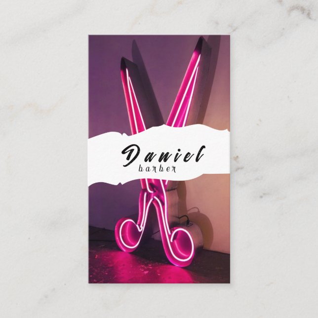 Hårfrisörer och barber - Stå upp med Stil Visitkort (Framsida)