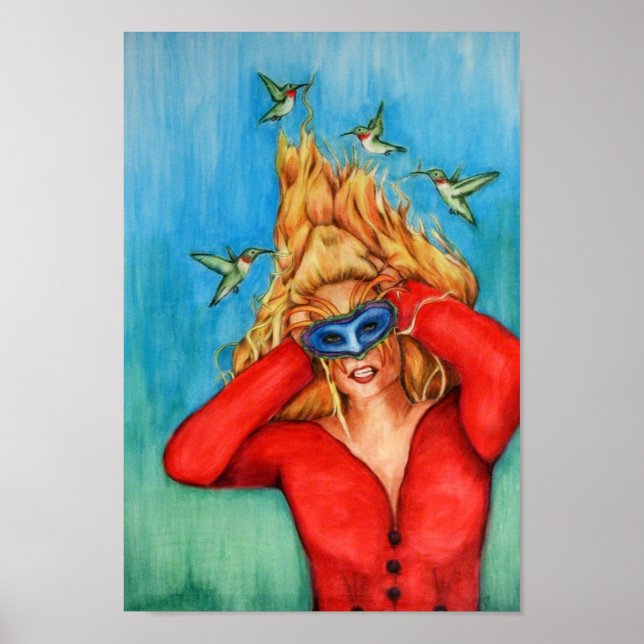 Hårfrisörer Utskrift av konst Poster (Framsidan)