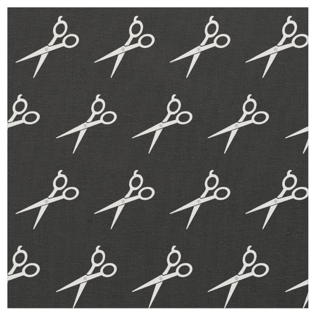 Hårfrisörsax mönster hårstylist tyg (Närbild)