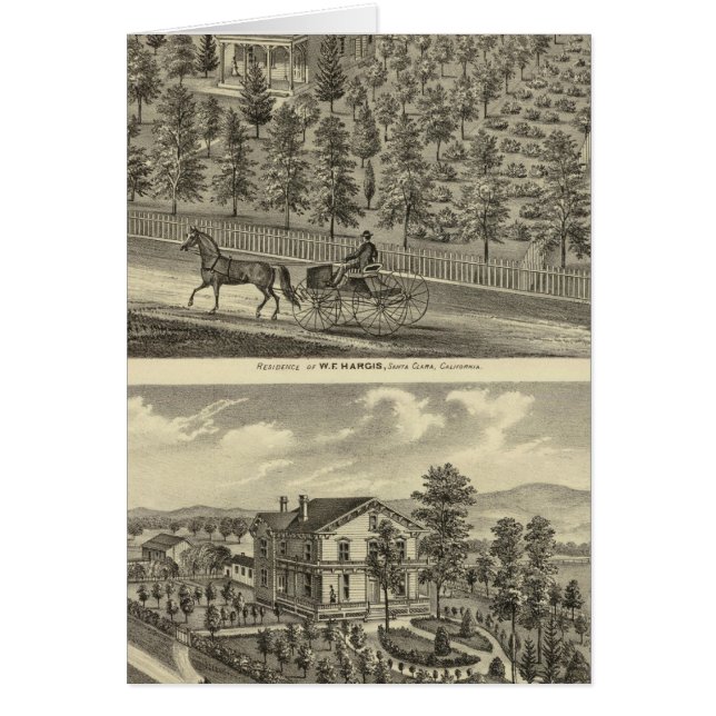 Hargis, Cheney-bostad Hälsningskort (Framsidan)