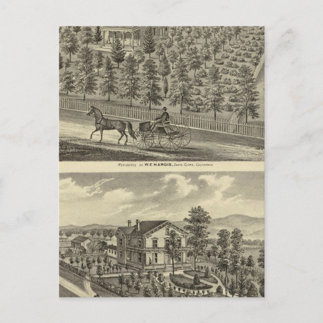 Hargis, Cheney-bostad Vykort (Framsida)