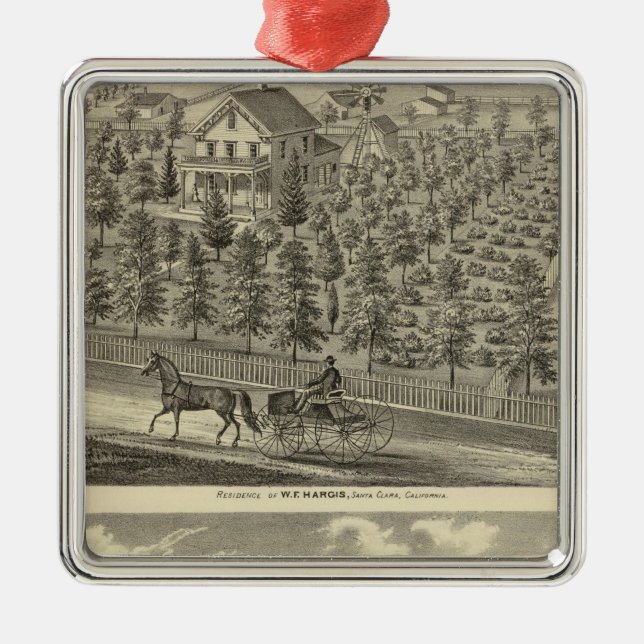 Hargis, Cheney-bostäder Julgransprydnad Metall (Framsidan)