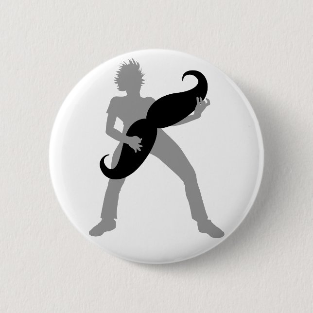 Hårgitarr Knapp (Framsida)