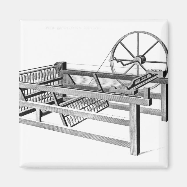 Hargreaves Spinning Jenny, graverad av Magnet (Framsidan)