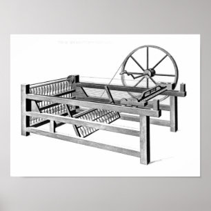 Hargreavess snurr Jenny som by inristas Poster