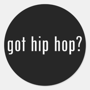 harhip hop? runt klistermärke