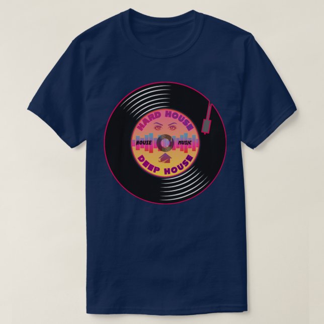 Hårhuset, vinyl t shirt (Design framsida)
