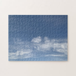 Hårhuvudets moln blå himmel fantasi pussel