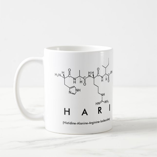 Hari peptide namn mugg (Vänster)