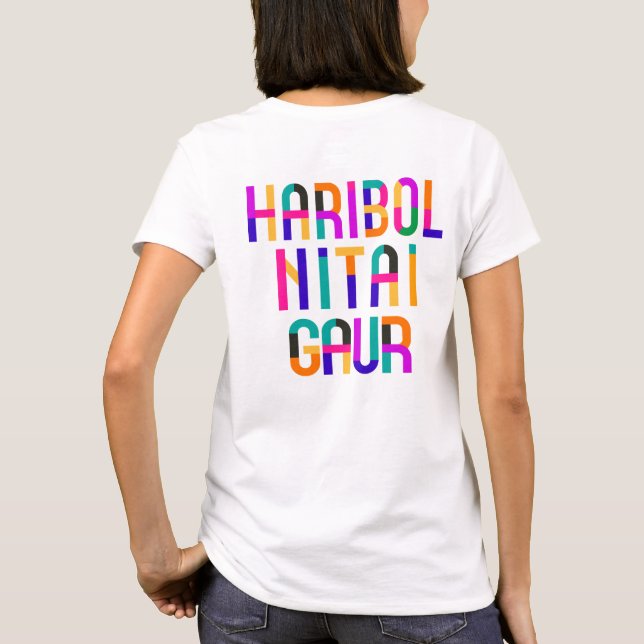  Haribol Nitai Gaur        T Shirt (Baksida)