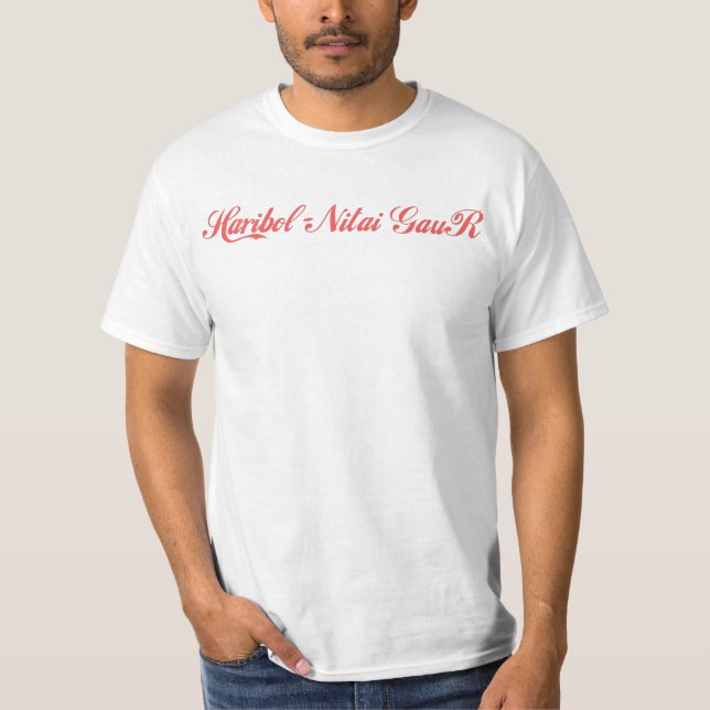  Haribol Nitai Gaur T-Shirt (Framsida)