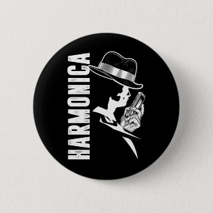 Harica Blues Music Ljud Instrument Band Gift Knapp
