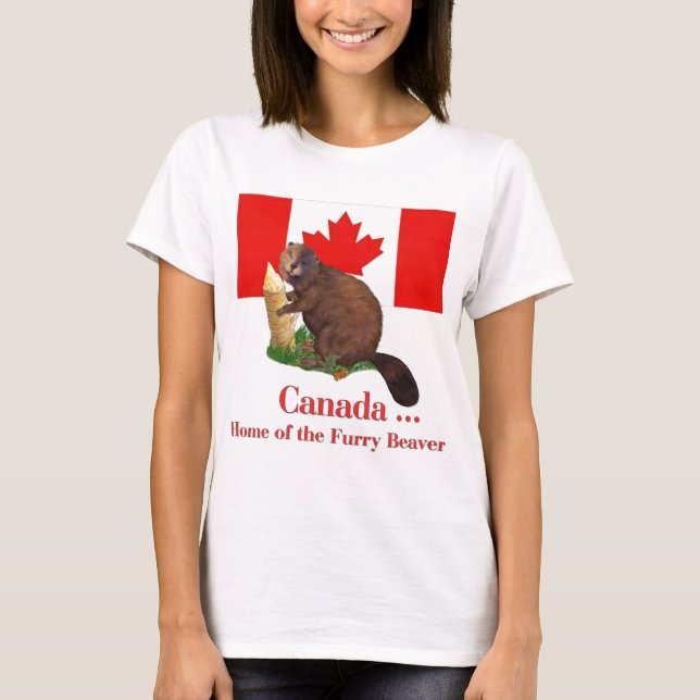 Hårig Beaver Tee (Framsida)