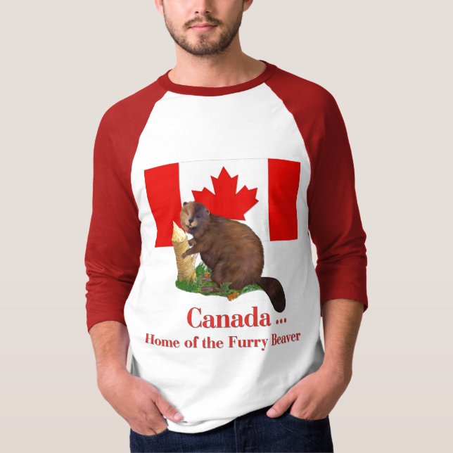 Hårig Beaver Tee (Framsida)