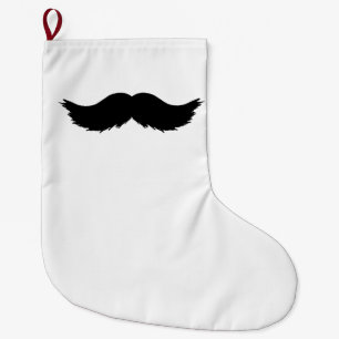 Hårig Black Mustache Stor Julstrumpa