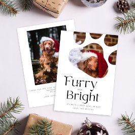 Hårig&Bright Pet Photo ram Funny helgdag Inbjudningar