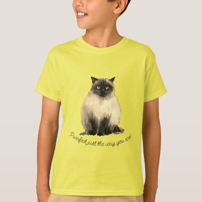 Hårig cat T-Shirt (Framsida)