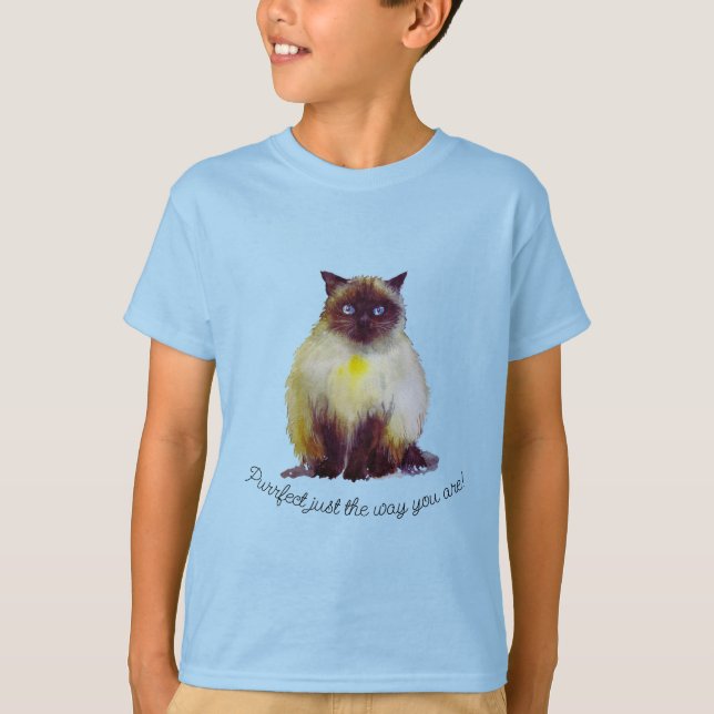 Hårig cat T-Shirt (Framsida)