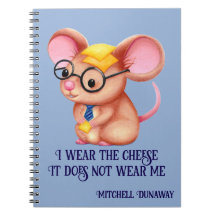 Hårig Cheese Man Business Mouse Tie Glasses Nerdy