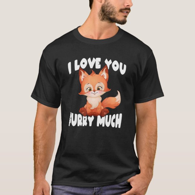 Hårig Fandom Fox Cosplay T Shirt (Framsida)