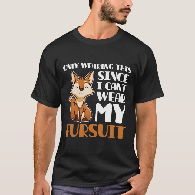Hårig Fandom Gift Hårig Fursona Furdress T Shirt (Framsida)
